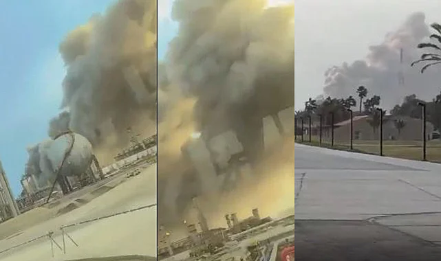 İran Suudi Arabistan'da Aramco Petrol Rafinerisini Vurdu