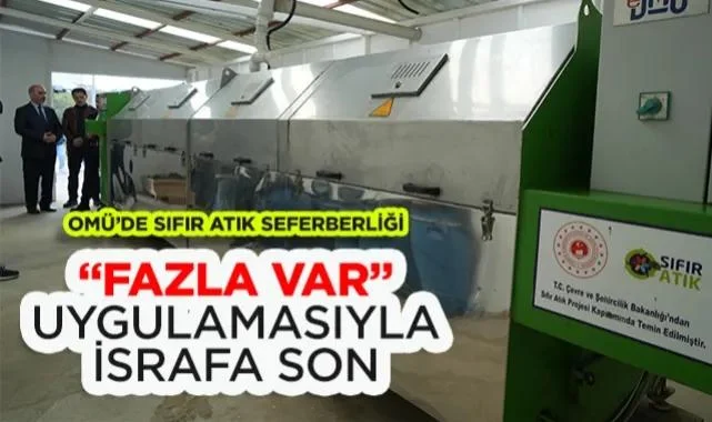 OMÜ’de Sıfır Atık Seferberliği: FazlaVar Uygulamasıyla İsrafa Son