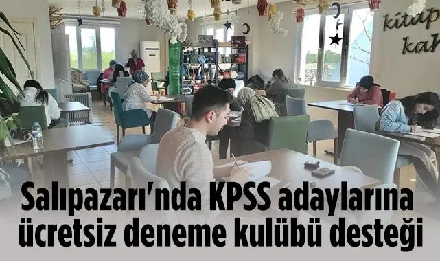 Salıpazarı'nda KPSS Adaylarına Ücretsiz Deneme Kulübü Desteği