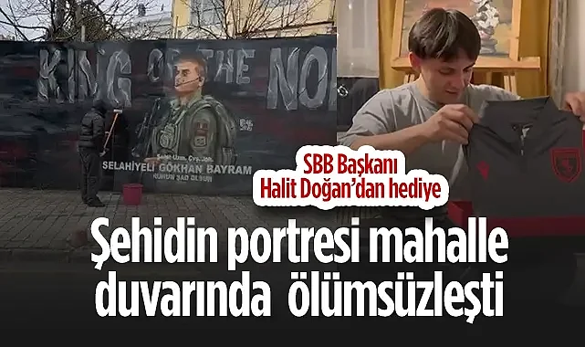 Samsun Büyükşehir Belediye Başkanı Halit Doğan’dan Teşekkür Telefonu: Şehit Gökhan Bayram’ın Anısı Grafitiyle Yaşıyor