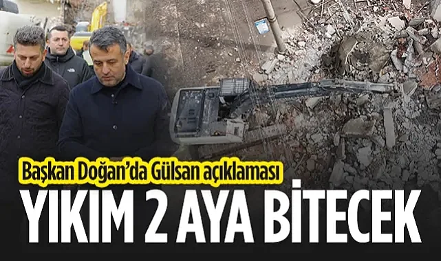 Samsun Büyükşehir Belediye Başkanı Halit Doğan Tarih Verdi: Gülsan'da Yıkım 2 Ay İçinde Tamamlanacak