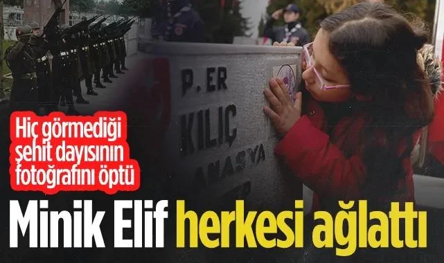 Samsun'da 18 Mart Töreninde Duygusal Anlar: Minik Elif Herkesi Ağlattı