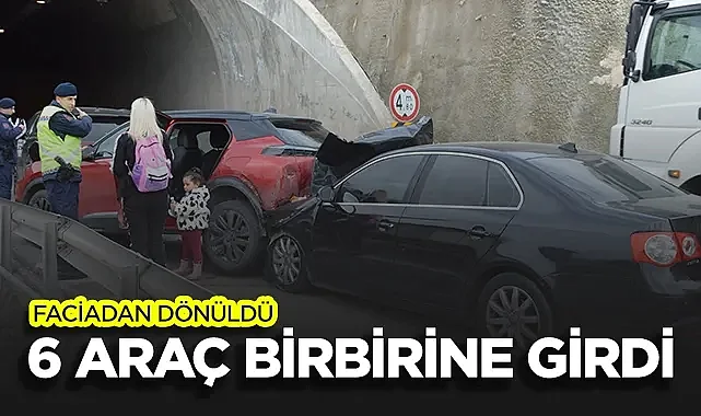 Samsun'da 6 Aracın Karıştığı Kazada Bir Kişi Yaralandı