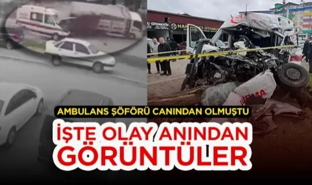 Samsun'da Ambulans Şöförü Canından Olmuştu: İşte Olay Anının Görüntüleri
