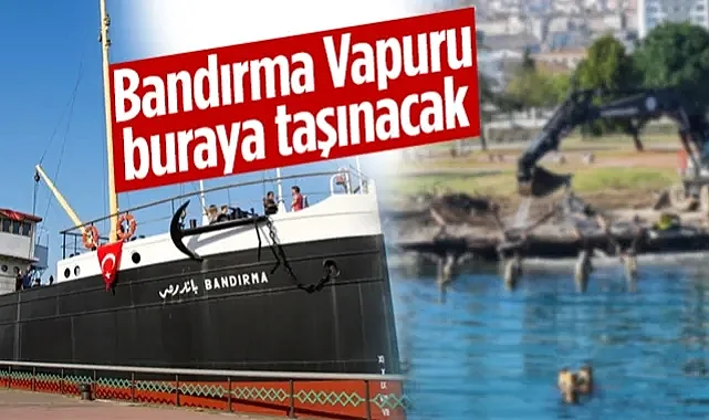 Samsun'da Bandırma Vapuru İçin Tarihi Karar! Taşınacağı Yer Görüntülendi...