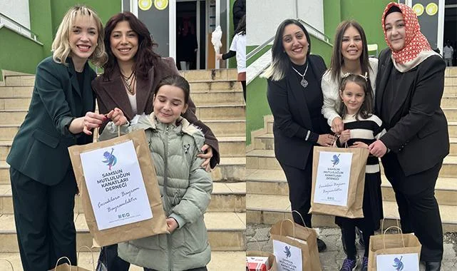 Samsun’da Çocuklara Mutluluğun Kanatları Derneği’nden Anlamlı Hediye