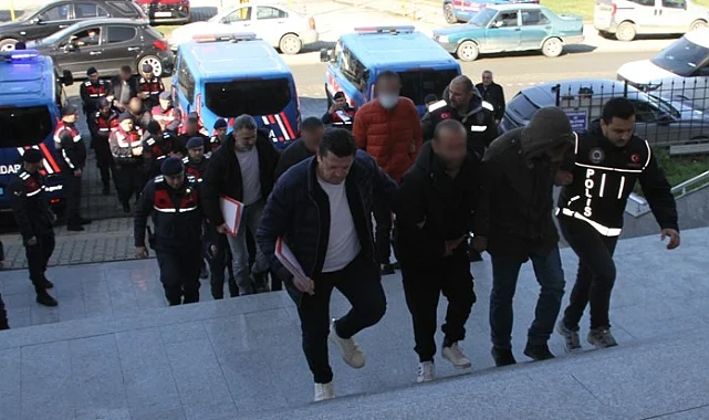 Samsun'da Dev Uyuşturucu Operasyonu 15 Şüpheli Adliyede