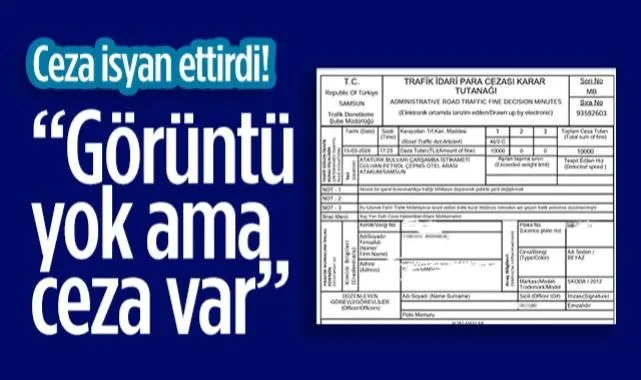 Samsun'da Fahri Trafik Müfettişinin Kestirdiği Ceza İsyan Ettirdi!