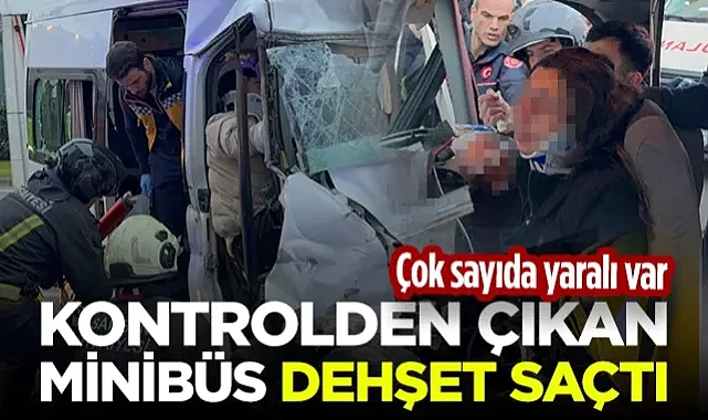 Samsun'da Feci Kaza! Minibüs Biçti Geçti: Yaralılar Var...