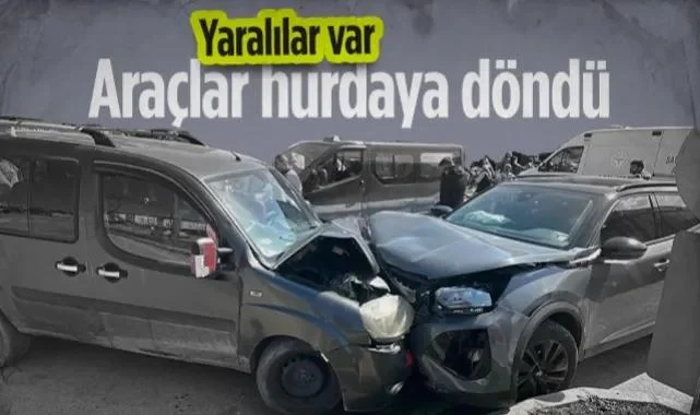 Samsun’da İki Araç Kafa Kafaya Çarpıştı! Yaralılar