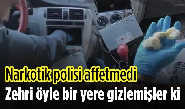 Samsun'da Narkotik Polisi Affetmedi: Zehri Öyle Bir Yere Gizlemişler Ki
