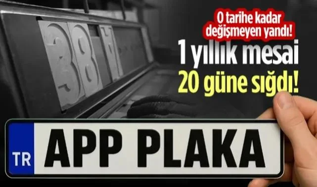 Samsun’da Plaka Patlaması: 1 Yıllık Mesai 20 Güne Sığdı! O Tarihe Kadar Değiştirmeyen Yandı...