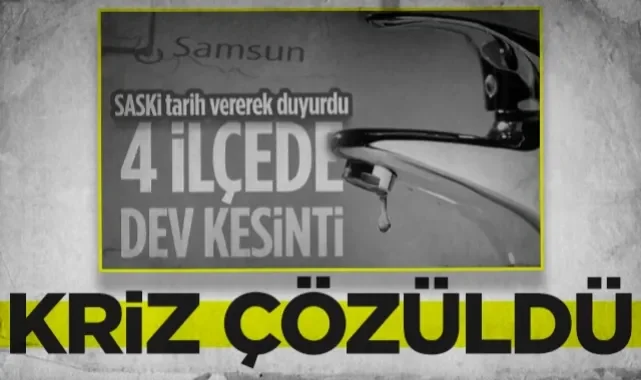 Samsun'da Su Krizi Çözüldü! İsale Hattındaki Patlama Onarıldı