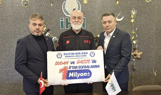 Samsun Eğitim Bir-Sen'den Sınır Dışına 1 Milyon TL Yardım