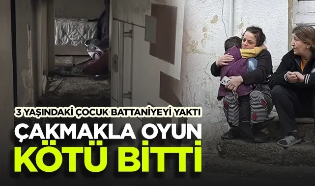 Samsun İlkadım'da Korkutan Yangın: 3 Yaşındaki Çocuk Battaniyeyi Yaktı