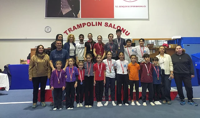 Samsun Okul Sporları Trampolin Cimnastik Şampiyonları Belli Oldu