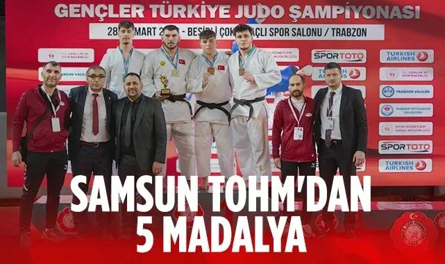 Samsun TOHM'dan 5 Madalya: Judo Şampiyonası'na Damga Vurdular