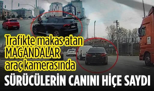 Samsun Yollarında Tehlikeli Hareketler: Sürücülerin Canını Hiçe Saydı