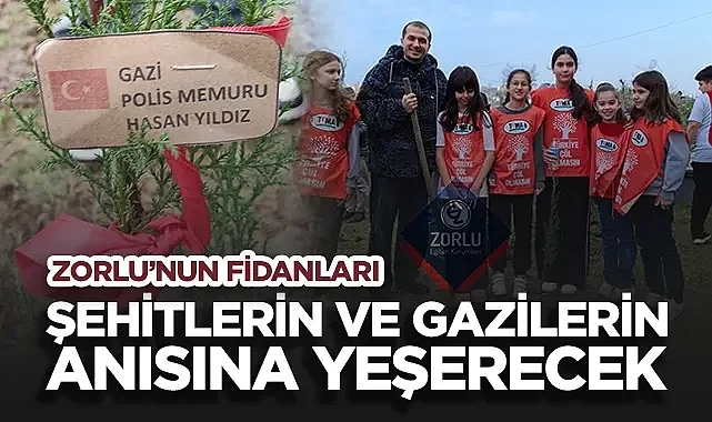 Samsun Zorlu Okulları'nın Fidanları Şehitlerin ve Gazilerin Anısına Yeşerecek