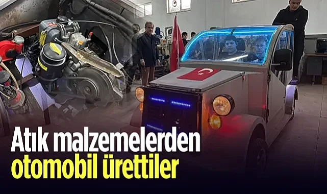 Samsunlu Liselilerden Atık Malzemelerle 7,5 Beygirlik Otomobil