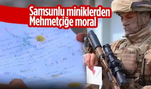 Samsunlu Miniklerden Şırnak'taki Mehmetçiğe Moral Mektubu!