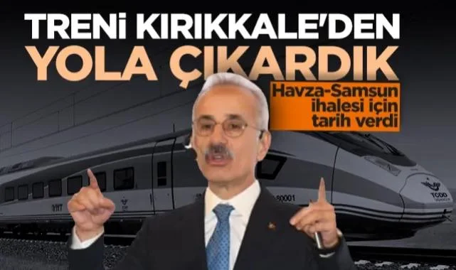 Samsunlulara Hızlı Tren Müjdesi! Bakan Uraloğlu Tarih Vererek Açıkladı