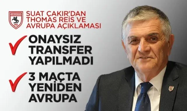 Samsunspor'da Hedef İlk 5: Suat Çakır'dan Thomas Reis Ve Avrupa Açıklaması