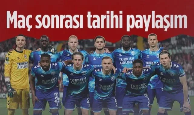 Samsunspor’dan Rayo Vallecano Maçı Sonrası Tarihi Paylaşım