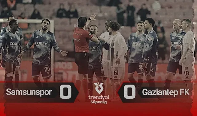 Samsunspor 0-0 Gaziantep FK Maç Özeti | Drongelen'in Golü VAR'dan Döndü
