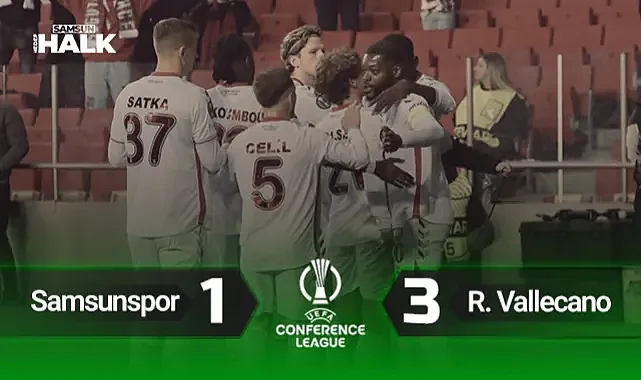 Tur Umutları İspanya'ya Kaldı! Samsunspor: 1 - Rayo Vallecano: 3 (Maç Özeti)