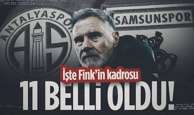 Samsunspor'un Antalyaspor Maçı İlk 11'i Belli Oldu