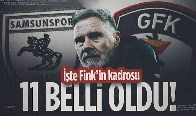 Samsunspor'un Gaziantep FK Maçı İlk 11'i Belli Oldu!