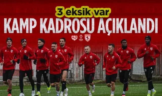Samsunspor’un Rayo Vallecano Maçı Kafilesinde 3 Eksik! İşte Kamp Kadrosu...