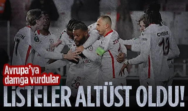 Samsunspor'un Yıldızları Avrupa Listelerini Altüst Etti