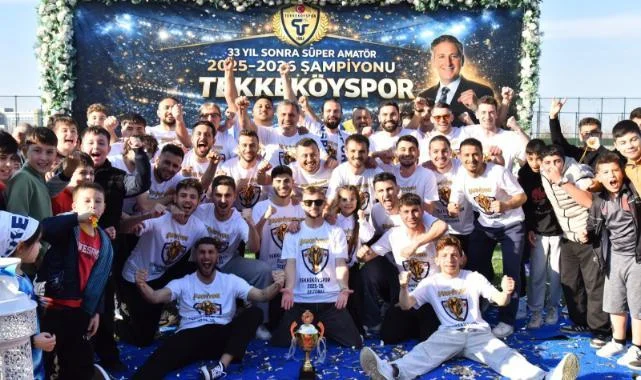 Tekkeköyspor'da 'BAL'lı Kutlama: Namağlup Şampiyon Bölgesel Amatör Lig'de