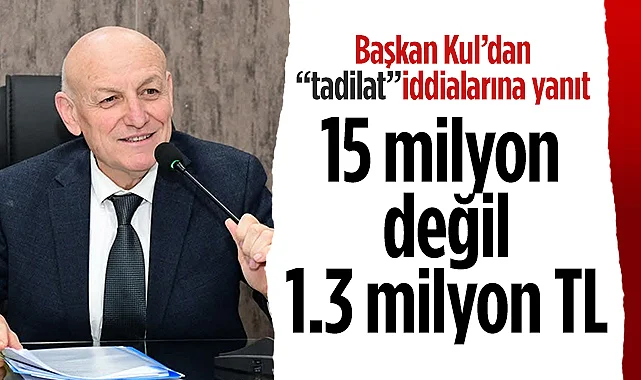 Terme Belediye Başkanı Şenol Kul'dan Tadilat İddialarına Yanıt: 15 Milyon Değil, 1.3 Milyon TL