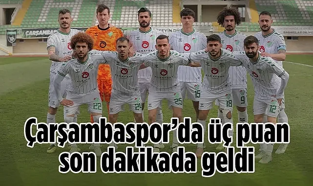 Üç Puan Son Dakikada Geldi: Çarşambaspor Sinop'ta Güldü