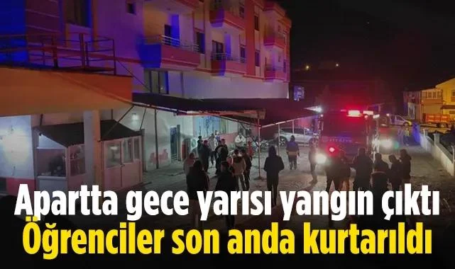 Vezirköprü'de Gece Yarısı Yangın: 25 Öğrenci Son Anda Tahliye Edildi