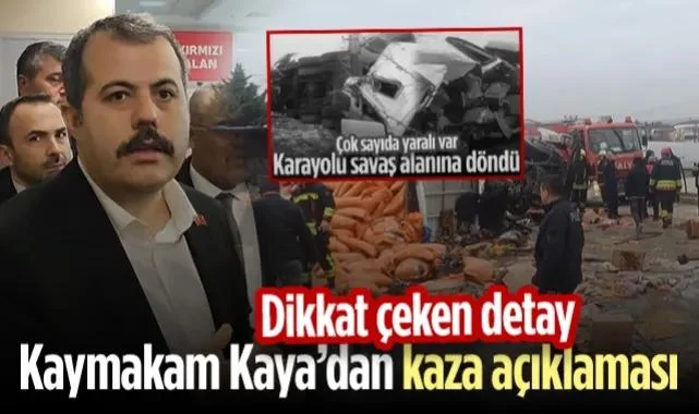 Vezirköprü'deki Dehşet Kaza Sonrası Kaymakam Kaya'dan Açıklama