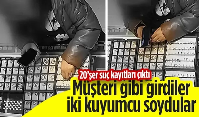 Yer Samsun: Müşteri Gibi Girdiler, İki Kuyumcuyu Soydular! 20'Şer Suç Kayıtları Çıktı...