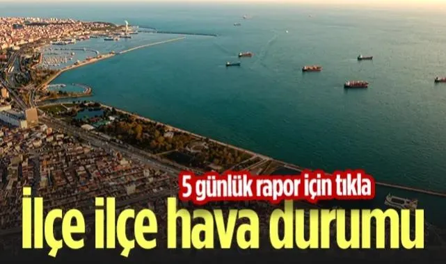 5 Günlük İlçe İlçe Samsun Hava Durumu! (25-29 Nisan)