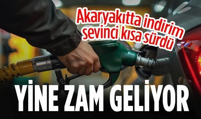 Akaryakıtta İndirim Sevinci Kısa Sürdü Yeni Zam Geliyor