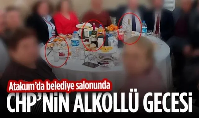 Atakum'da Belediye Salonunda CHP’nin Alkollü Gecesi