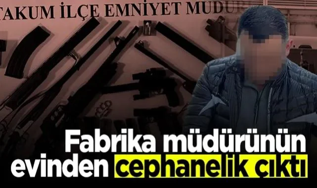 Atakum'da Fabrika Müdürüne Şok Baskın! Evinden Cephanelik Çıktı...
