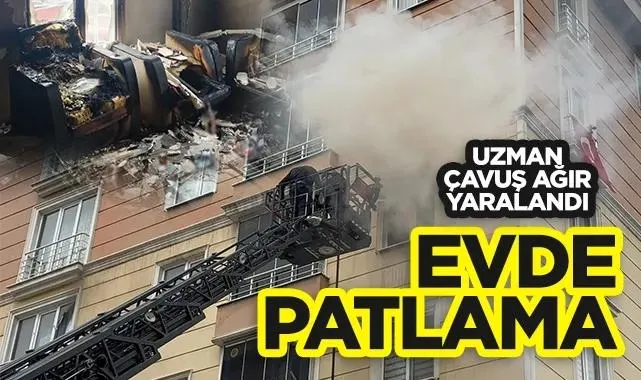 Bafra'da Evde Patlama: Uzman Çavuş Ağır Yaralandı