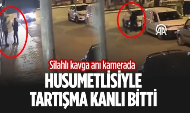 Bafra'daki Silahlı Kavga Anı Kamerada: Husumetlisi Tarafından Vuruldu