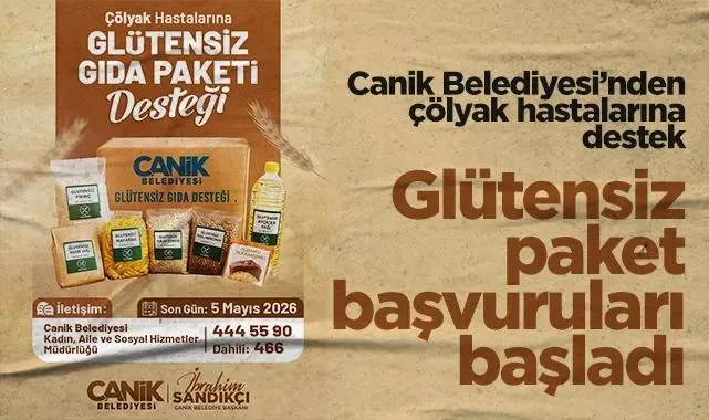 Canik Belediyesi’nden Çölyak Hastalarına Destek: Glütensiz Paket Başvuruları Başladı