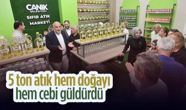 Canik’te Sıfır Atık Seferberliği: 5 Ton Atık Hem Doğayı Hem Cebi Güldürdü