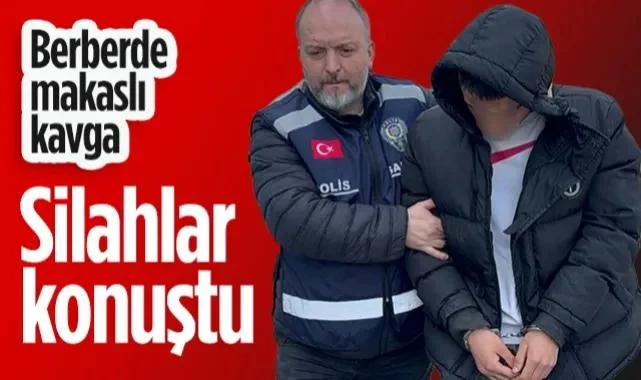 Canik'te Berberde Makaslı Kavga ve Silahlı Saldırı: 1 Tutuklama