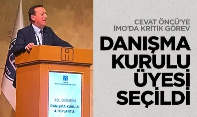 Cevat Öncü’ye İMO’da Kritik Görev: Danışma Kurulu Üyesi Seçildi